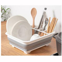 Load image into Gallery viewer, Foldable Dish Rack Plates Drying Rack