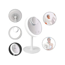 Load image into Gallery viewer, Beauty Breeze Mirror 3 in 1 Fan LED lamp and Mirror