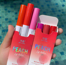 Load image into Gallery viewer, Peach Lip Balm Pack of 3