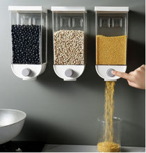 Load image into Gallery viewer, Kitchen Food Storage Container Cereal Dispenser Oatmeal Wall Mounted
