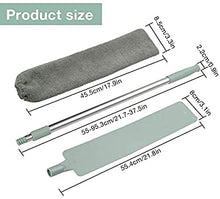 Load image into Gallery viewer, Microfiber Duster,Adjustable Bedside Dust Brush Long Handle Mop