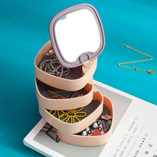 Load image into Gallery viewer, Jewelry Organizer Case 360 Degree Round Rotating Jewelry Storage Box