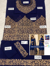 Load image into Gallery viewer, Chiffon embroidery Indian Maxi available on 4 colour