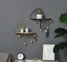 Load image into Gallery viewer, CREATIVE IRON ART STORAGE DISPLAY SHELF WALL MOUNTED STORAGE RACK