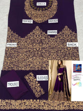Load image into Gallery viewer, Chiffon embroidery Indian Maxi available on 4 colour