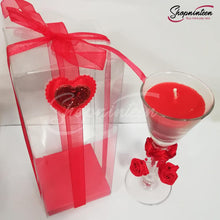 Load image into Gallery viewer, Heart Glass Candle