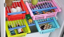 Load image into Gallery viewer, Extendable Plastic Tray Drawer for Fridge Pack of (3)