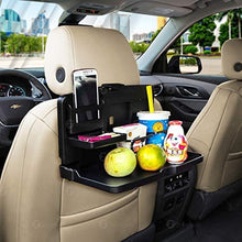 Load image into Gallery viewer, Portable Car Travel Dining Tray Organizer Beige Color