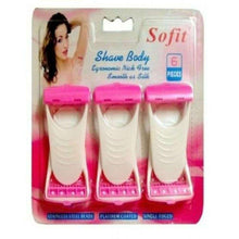 Load image into Gallery viewer, Pack of 6 pieces Razor set for Womens under Arm - Platinum coated single edged Razor
