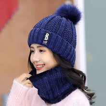 Load image into Gallery viewer, Ladies Hat &amp; Neck warmer Winter Cap