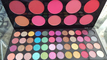 Load image into Gallery viewer, 48 Color eyeshadow and 10 color Blusher Pallet