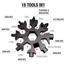 Load image into Gallery viewer, 18 in 1 Snowflake Multi Tool