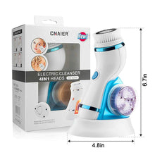 Load image into Gallery viewer, 4 In 1 Ultrasonic Electric Facial Cleansing Brush Massager
