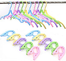 Load image into Gallery viewer, Plastic Portable Folding Clothes Hangers Pack Of 4