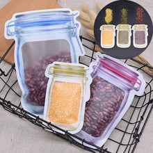 Load image into Gallery viewer, 3 PCS Mason Bag Jar Zipper Bags Food Storage/Reusable