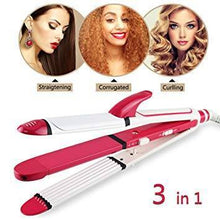 Load image into Gallery viewer, 3 in 1 Curler Straightener and Crimper