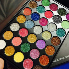 Load image into Gallery viewer, 35 color Pressed Glitter Palette