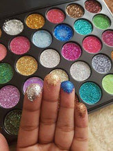 Load image into Gallery viewer, 35 color Pressed Glitter Palette