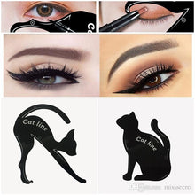 Load image into Gallery viewer, Cat Style Eyeliner Stencil (10 styles - 2 Stencils)