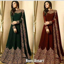 Load image into Gallery viewer, Chiffon embroidery Indian Maxi available on 4 colour