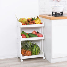 Load image into Gallery viewer, Multifloor 3 Layer Landing Rack With Wheels Storage Cart