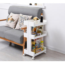 Load image into Gallery viewer, Multifloor 3 Layer Landing Rack With Wheels Storage Cart