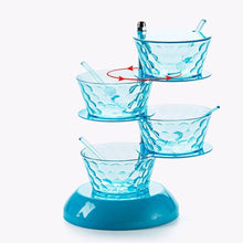 Load image into Gallery viewer, 4 Pcs Spice Tower Cruet Set