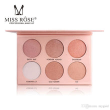 Load image into Gallery viewer, Miss Rose 6 Colors Faced Makeup Bronzers Highlighters illuminator Palette