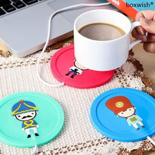 Load image into Gallery viewer, Cartoon USB Warmer Gadgets Silicone Usb Cup Pad Heater Warm Tray Cup Mat