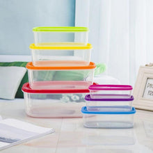 Load image into Gallery viewer, Set of 7 - Rainbow Plastic Containers - Multicolors