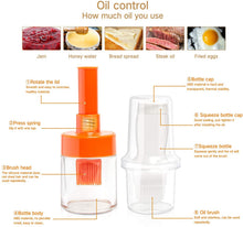 Load image into Gallery viewer, Oil Bottle With Silicone Brush Plastic Sauce Brush Sauce Distributor BBQ Oil Brush