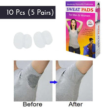 Load image into Gallery viewer, 5 Pairs, Disposable Underarm Sweat Pads For Men &amp; Women