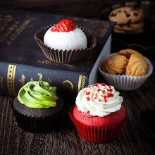 Load image into Gallery viewer, 100 Pcs Paper Cupcake Liner - White