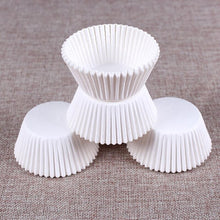 Load image into Gallery viewer, 100 Pcs Paper Cupcake Liner - White