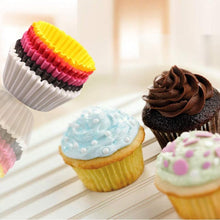 Load image into Gallery viewer, 100 Pcs Paper Cupcake Liner - White