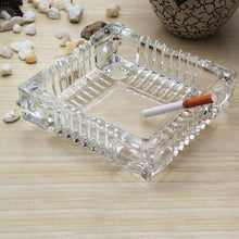 Load image into Gallery viewer, Glass Ashtray Square Crystal Heavy Smoke for Cigar Cigarettes