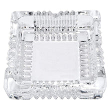 Load image into Gallery viewer, Glass Ashtray Square Crystal Heavy Smoke for Cigar Cigarettes