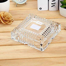 Load image into Gallery viewer, Glass Ashtray Square Crystal Heavy Smoke for Cigar Cigarettes
