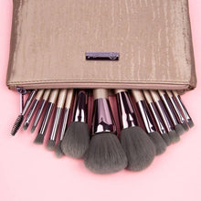 Load image into Gallery viewer, BH cosmetics lavish elegance 15 brush set with cosmetic bag