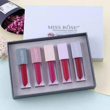 Load image into Gallery viewer, Miss rose Original mattes lip Gloss Pack of Five (5)