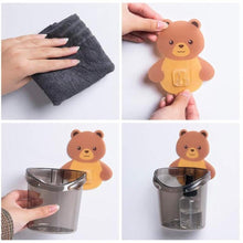 Load image into Gallery viewer, Cute Bear Toothbrush Holder Storage Rack Bathroom