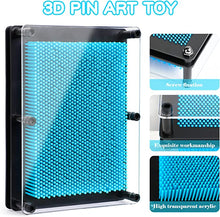 Load image into Gallery viewer, 3D Pin Art Toy, Pin Art Board Pin Art Toy for Kids, Gifts Baby Girl Boy Gifts Fidget Toys(Blue)