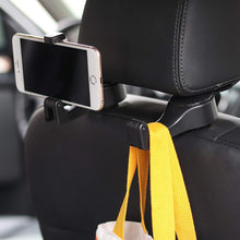 Load image into Gallery viewer, 2 in 1 Car Headrest Hook with Phone Holder