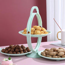 Load image into Gallery viewer, 3 Layer Portable Snacks And Fruit Plate