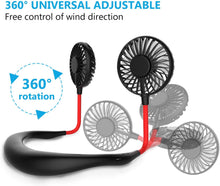 Load image into Gallery viewer, Hands Free Portable Neck Fan