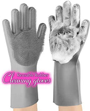 Load image into Gallery viewer, Dish washing Gloves with Scrubber ( Pack of 2)