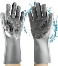 Load image into Gallery viewer, Dish washing Gloves with Scrubber ( Pack of 2)