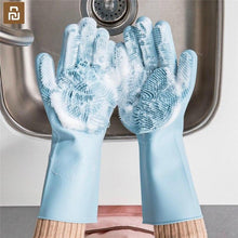 Load image into Gallery viewer, Dish washing Gloves with Scrubber ( Pack of 2)