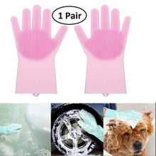 Load image into Gallery viewer, Dish washing Gloves with Scrubber ( Pack of 2)