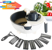 Load image into Gallery viewer, Multifunctional Rotate Vegetable Cutter With Drain Basket